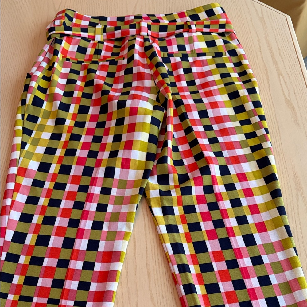 New York & Company Multicolor Plaid Pants - Picture 3 of 6